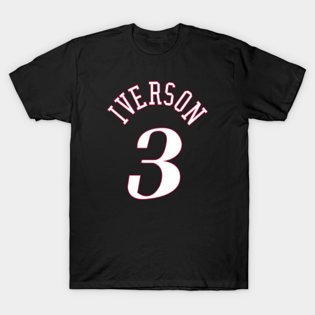 Allen Iverson Jersey T-Shirt by rattraptees